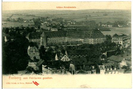 06034-Freiberg-1905-Schloß Freudenstein vom Petriturm gesehen-Brück & Sohn Kunstverlag