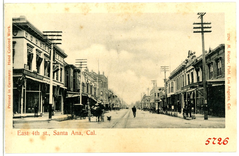 05726-Santa Ana-1905-East 4th st. Santa Ana-Brück & Sohn Kunstverlag