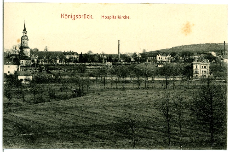 06454-Königsbrück-1905-Hospitalkirche-Brück & Sohn Kunstverlag