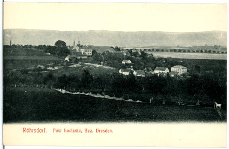 05858-Röhrsdorf-1905-Blick zum Schloß-Brück & Sohn Kunstverlag