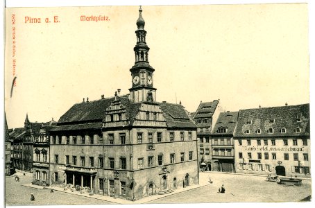 05878-Pirna-1905-Marktplatz-Brück & Sohn Kunstverlag