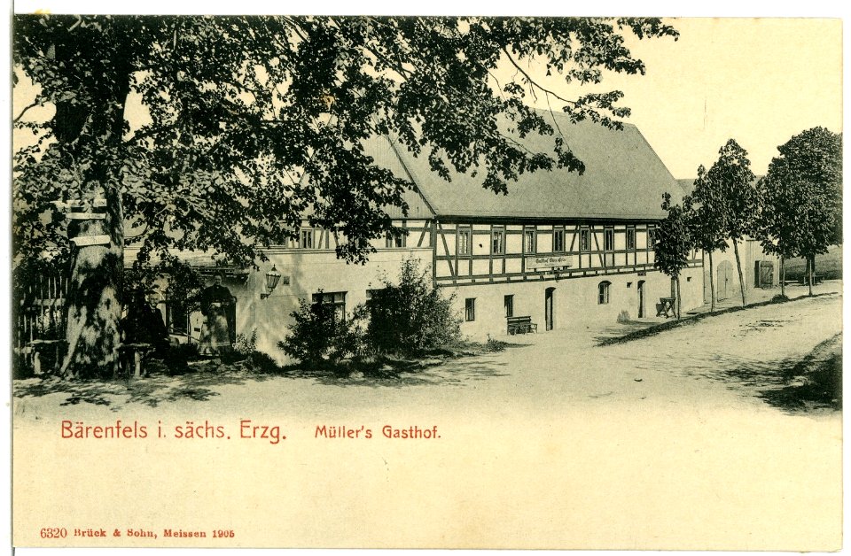 06320-Bärenfels-1905-Müllers Gasthof-Brück & Sohn Kunstverlag