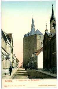 05942-Kolberg-1905-Domstraße mit Mariendom-Brück & Sohn Kunstverlag