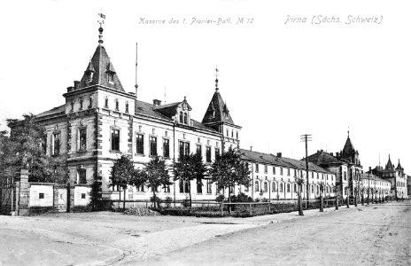 05882-Pirna-1905-Kaserne des 1. Pionierbat. Nr. 12-Brück & Sohn Kunstverlag