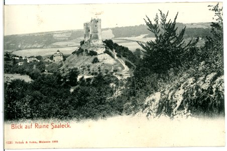 06135-Saaleck-1905-Ruine Saaleck-Brück & Sohn Kunstverlag