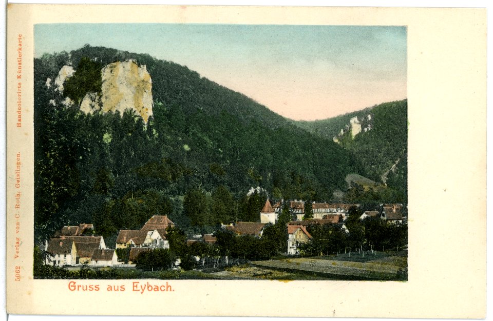 05062-Eybach-1904-Blick auf Eybach-Brück & Sohn Kunstverlag