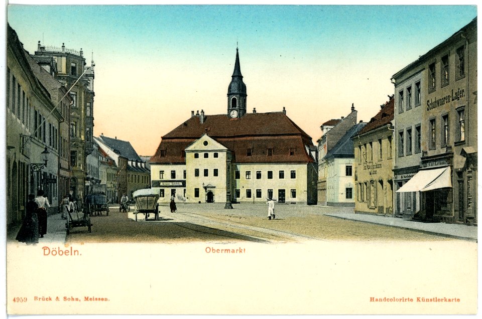 04959-Döbeln-1903-Obermarkt-Brück & Sohn Kunstverlag