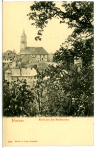05203-Nossen-1904-Blick auf die Stadtkirche-Brück & Sohn Kunstverlag