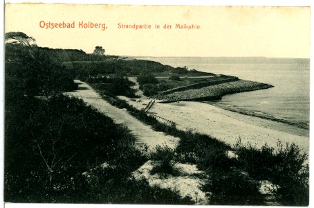 06336-Kolberg-1905-Strand in der Maikuhle-Brück & Sohn Kunstverlag