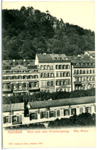 06016-Karlsbad-1905-Blick nach dem Hirschensprung - Alte Wiese-Brück & Sohn Kunstverlag