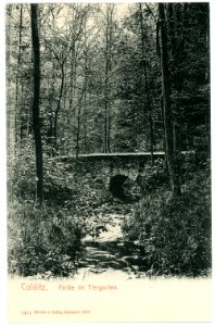 06444-Colditz-1905-Brückenpartie im Tiergarten-Brück & Sohn Kunstverlag