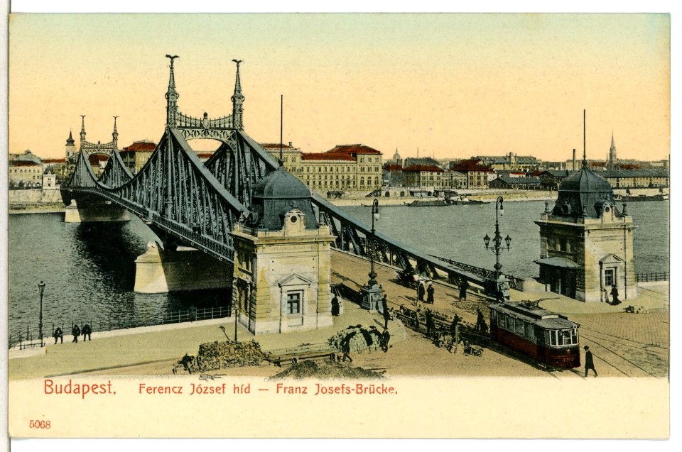 05068-Budapest-1904-Franz Josefs - Brücke über die Donau-Brück & Sohn Kunstverlag