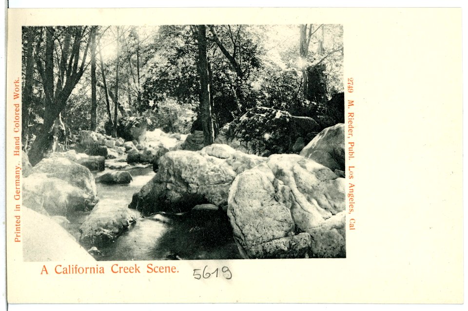 05619-Kalifornien-1904-A California creek Scene-Brück & Sohn Kunstverlag