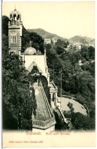 06084-Tharandt-1905-Blick aufs Schloß-Brück & Sohn Kunstverlag