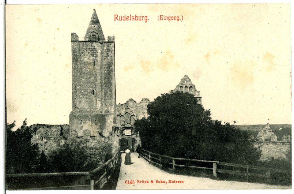 06145-Rudelsburg-1905-Eingang-Brück & Sohn Kunstverlag