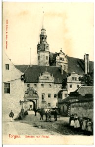 05075-Torgau-1904-Schloß Hartenfels mit Portal-Brück & Sohn Kunstverlag