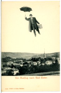 05023-Bad Elster-1904-Blick über Bad Elster - Fliegender Mann-Brück & Sohn Kunstverlag