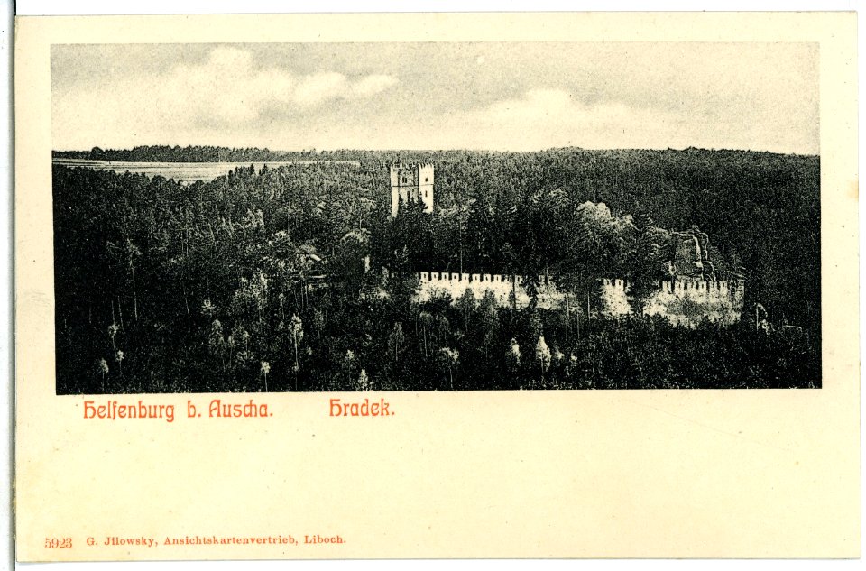 05923-Helfenburg-1905-bei Auscha - Burg-Brück & Sohn Kunstverlag