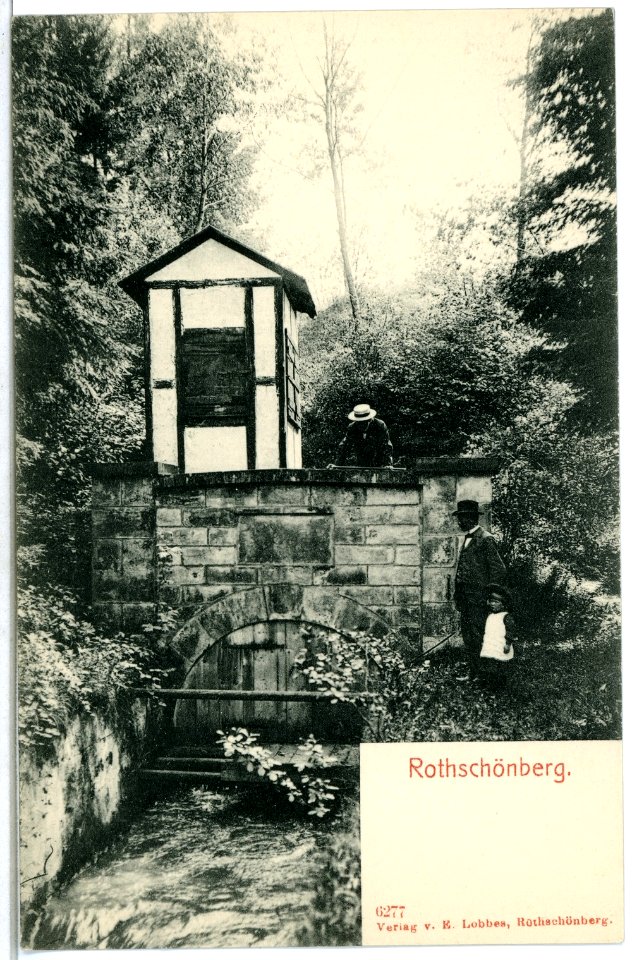 06277-Rothschönberg-1905-Spaziergang im Ort-Brück & Sohn Kunstverlag