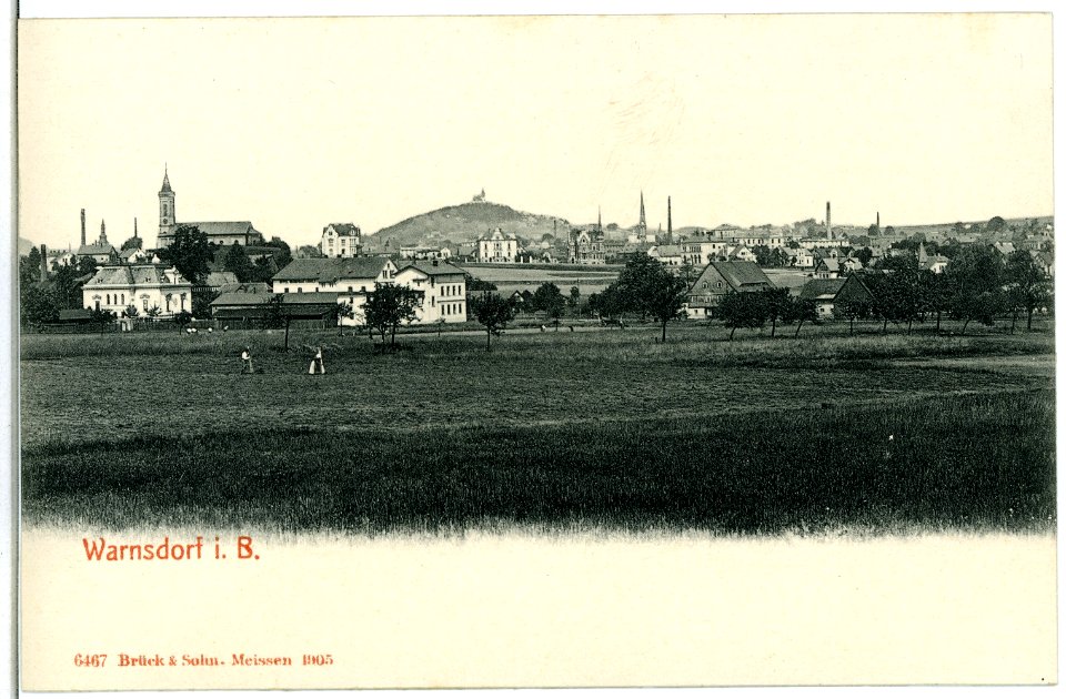06467-Warnsdorf-1905-Blick über Warnsdorf-Brück & Sohn Kunstverlag
