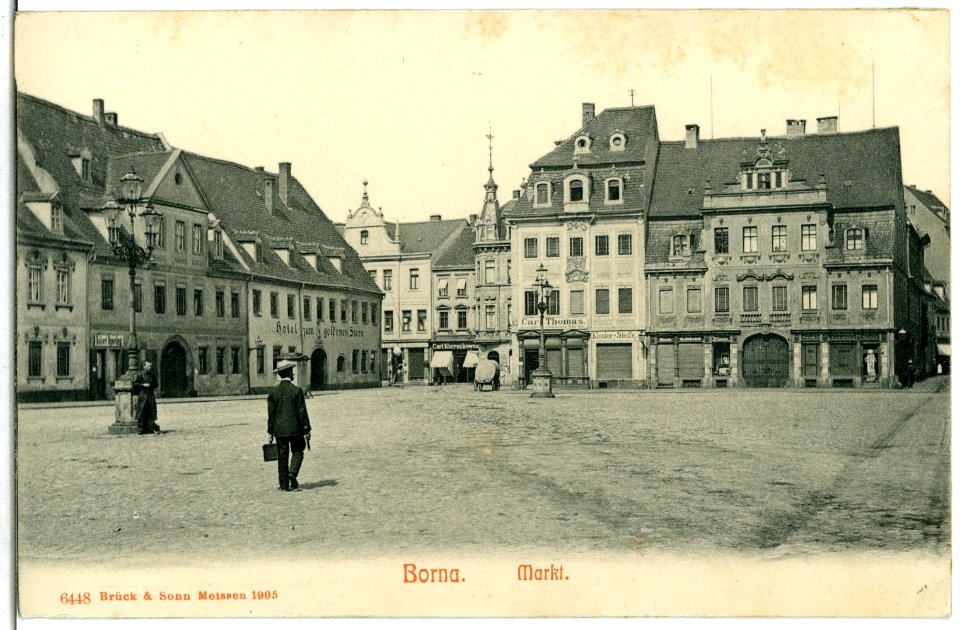 06448-Borna-1905-Markt-Brück & Sohn Kunstverlag