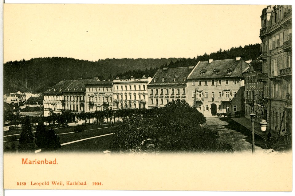 05189-Marienbad-1904-Wiener - Haus und Stadt Hannover-Brück & Sohn Kunstverlag