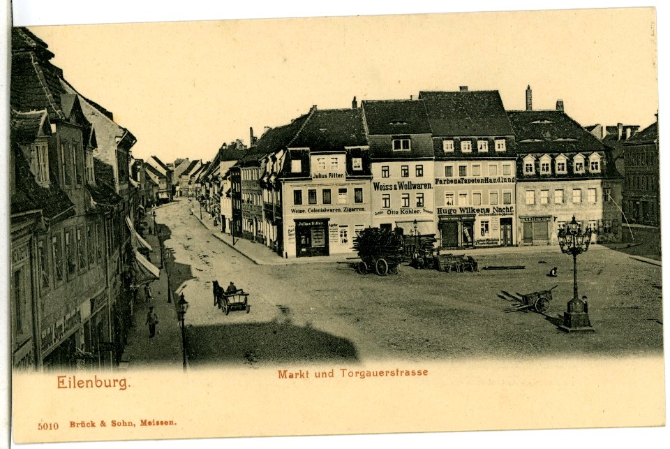 05010-Eilenburg-1903-Markt mit Torgauer Straße-Brück & Sohn Kunstverlag