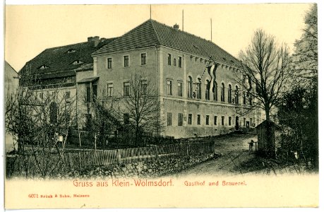 06071-Klein-Wolmsdorf-1905-Gasthof und Brauerei-Brück & Sohn Kunstverlag