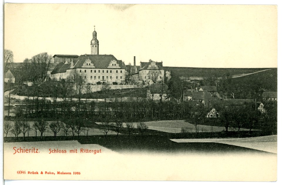 06086-Schieritz-1905-Schloß mit Rittergut-Brück & Sohn Kunstverlag