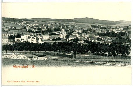 06464-Warnsdorf-1905-Blick über Warnsdorf-Brück & Sohn Kunstverlag