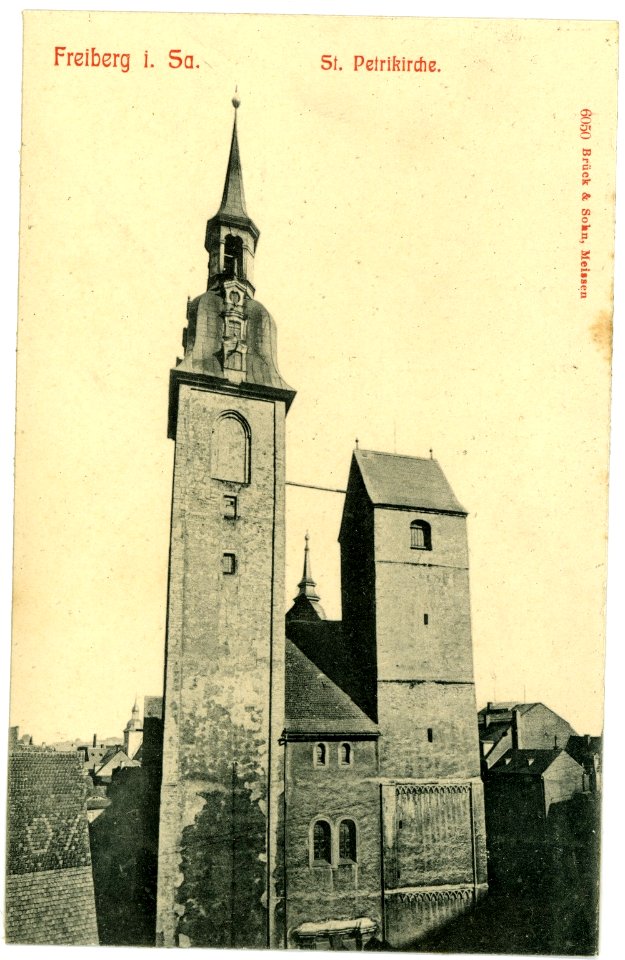 06050-Freiberg-1905-St. Petrikirche-Brück & Sohn Kunstverlag