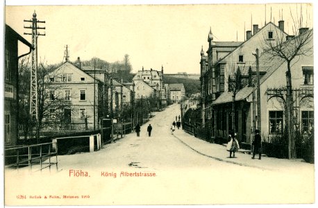 06284-Flöha-1905-König Albertstraße-Brück & Sohn Kunstverlag