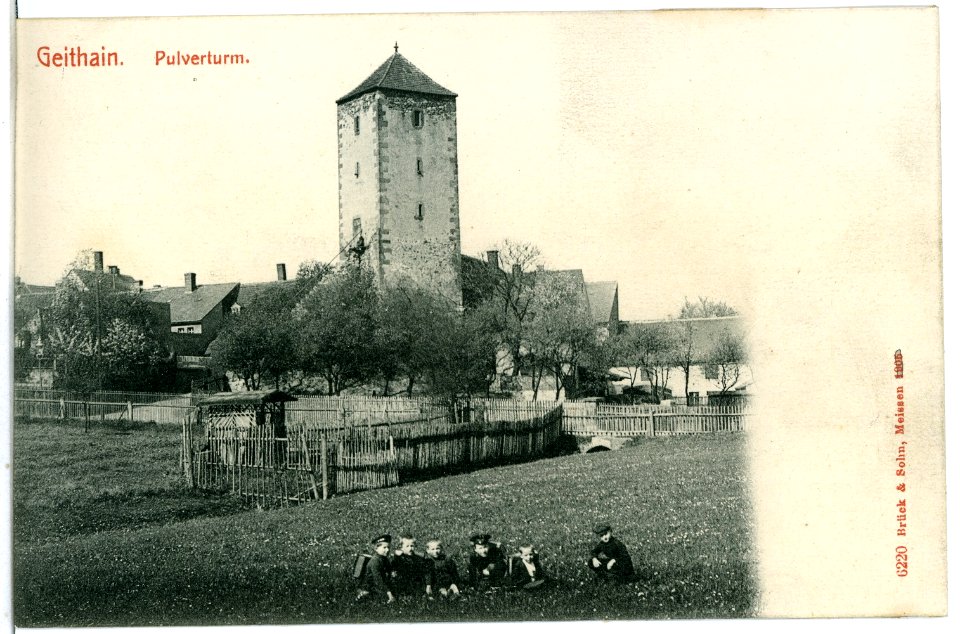 06220-Geithain-1905-Pulverturm-Brück & Sohn Kunstverlag