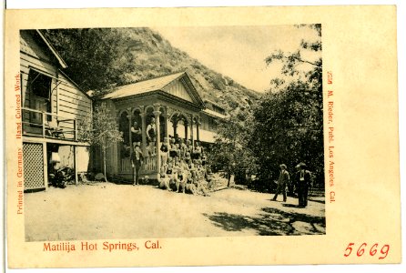 05669-Hot Springs-1905-Matilija Hot Springs, California-Brück & Sohn Kunstverlag