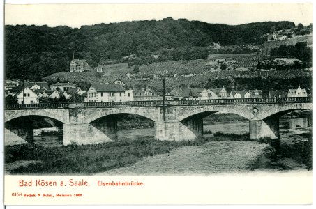 06158-Bad Kösen-1905-Eisenbahnbrücke-Brück & Sohn Kunstverlag
