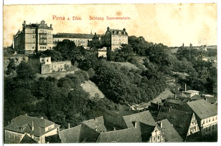 05877-Pirna-1905-Schloß Sonnenstein-Brück & Sohn Kunstverlag