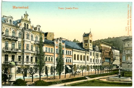 05173-Marienbad-1904-Franz-Josefs-Platz-Brück & Sohn Kunstverlag