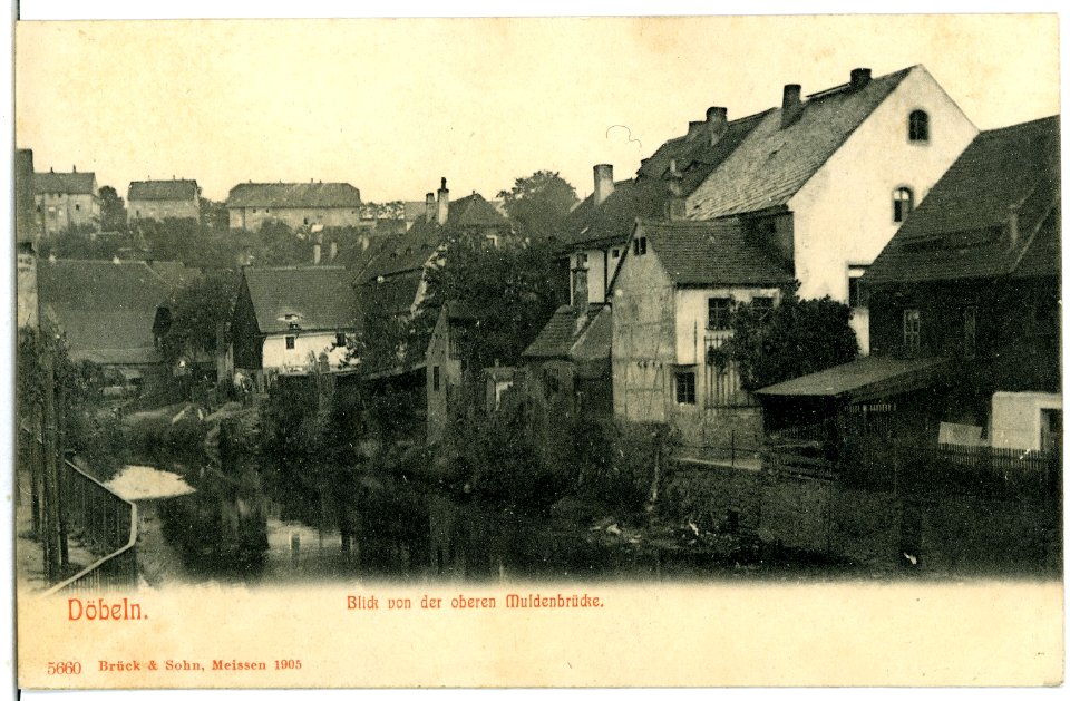 05660-Döbeln-1905-Blick von der oberen Muldenbrücke-Brück & Sohn Kunstverlag