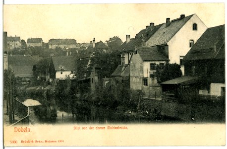 05660-Döbeln-1905-Blick von der oberen Muldenbrücke-Brück & Sohn Kunstverlag