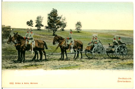 06302--1905-1. Königlich Sächsische Maschinengewehr-Abteilung Nr. 12-Brück & Sohn Kunstverlag