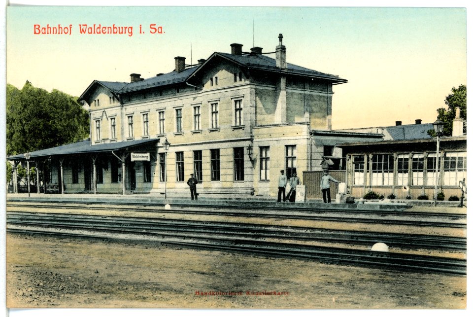 05221-Waldenburg-1904-Bahnhof-Brück & Sohn Kunstverlag