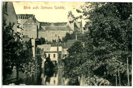 05859-Colditz-1905-Blick aufs Schloß-Brück & Sohn Kunstverlag
