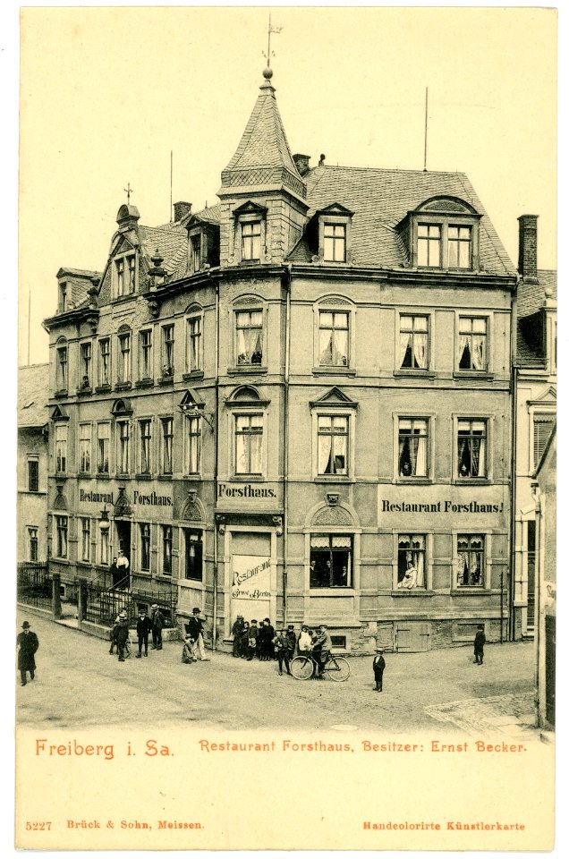05227-Freiberg-1904-Restaurant Forsthaus-Brück & Sohn Kunstverlag