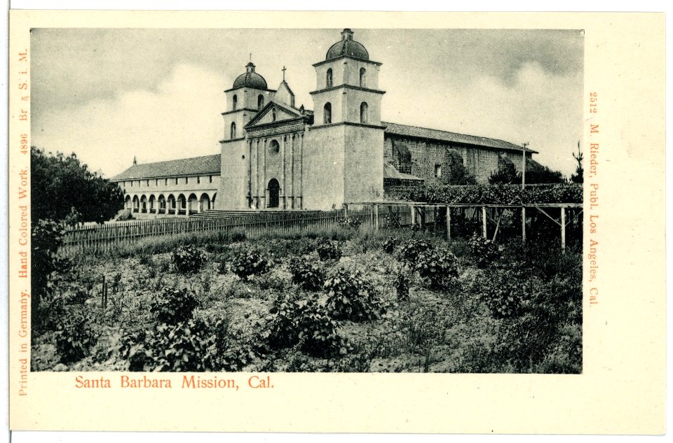 04896-Santa Barbara-1903-Santa Barbara Mission-Brück & Sohn Kunstverlag