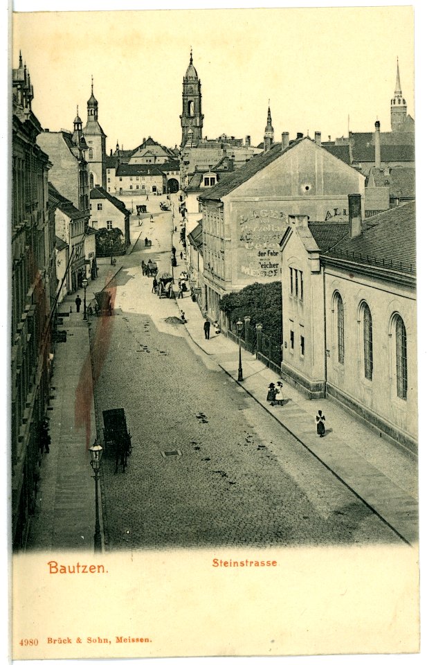 04980-Bautzen-1903-Steinstraße-Brück & Sohn Kunstverlag