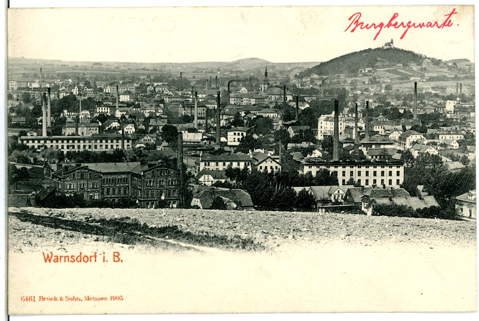 06461-Warnsdorf-1905-Blick über Warnsdorf-Brück & Sohn Kunstverlag