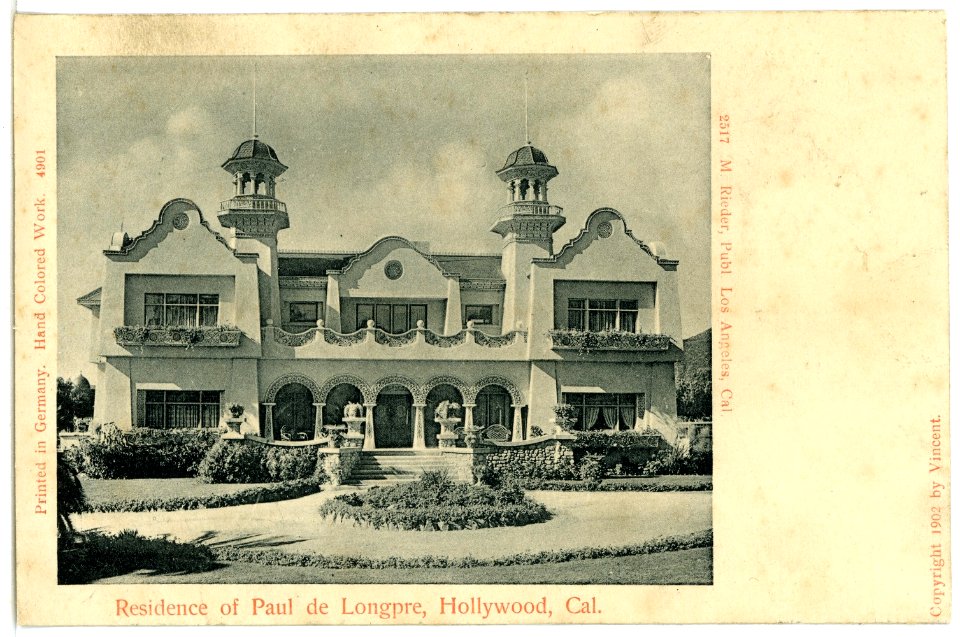 04901-Hollywood-1903-Residence of Paul de Longpre-Brück & Sohn Kunstverlag