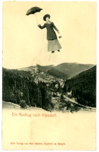 06059-Kipsdorf-1905-Blick auf Kipsdorf - Fliegende Frau-Brück & Sohn Kunstverlag
