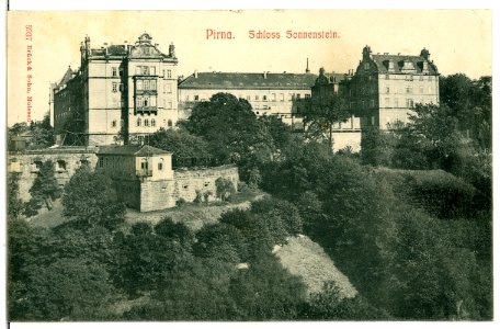 05937-Pirna-1905-Schloß Sonnenstein-Brück & Sohn Kunstverlag