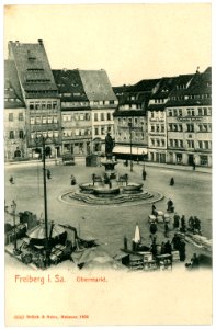 06043-Freiberg-1905-Obermarkt-Brück & Sohn Kunstverlag